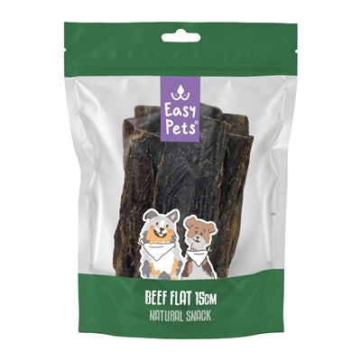 Easypets Rundvlees Plat hondensnacks gedroogd 150 gr