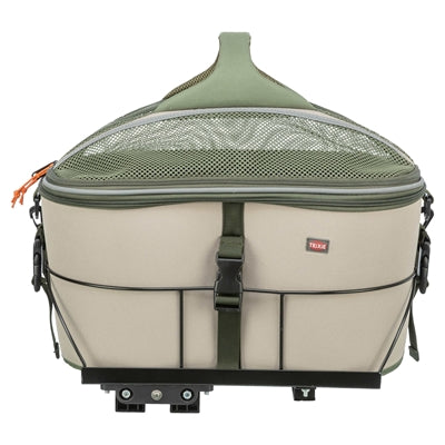 TRIXIE FIETSMAND VOOR BAGAGEDRAGER POLYESTER OLIJFGROEN / BEIGE