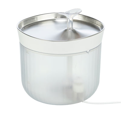 Trixie Drinkfontein Aqua Clear Kunststof / Rvs Wit voerbak hond 18x18x16 cm