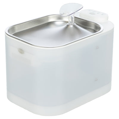 Trixie Drinkfontein Aqua Square Kunststof / Rvs Wit voerbak hond 23,5x16x15,5 cm