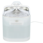 Trixie Drinkfontein Aqua Square Kunststof / Rvs Wit voerbak hond 23,5x16x15,5 cm