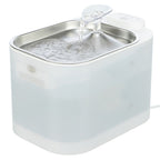 Trixie Drinkfontein Aqua Square Kunststof / Rvs Wit voerbak hond 23,5x16x15,5 cm