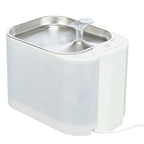 Trixie Drinkfontein Aqua Square Kunststof / Rvs Wit voerbak hond 23,5x16x15,5 cm