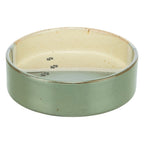 Trixie Voerbak / Drinkbak Met Pootprint Keramiek Groen / Beige hond 12x12x3,5 cm