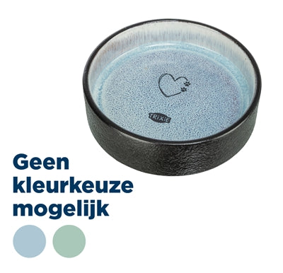 TRIXIE VOERBAK / DRINKBAK KERAMIEK ASSORTI 13X13X3,5 CM