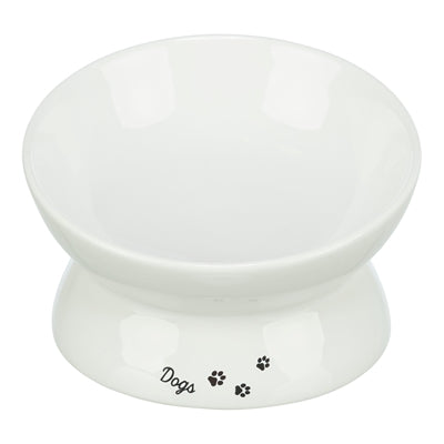 Trixie Voerbak / Drinkbak Dogs Keramiek Verhoogd Wit hond 17x17x13,5 cm