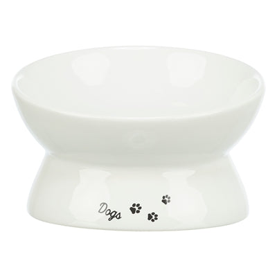 Trixie Voerbak / Drinkbak Dogs Keramiek Verhoogd Wit hond 17x17x13,5 cm