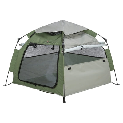 Trixie Hondentent Pop-up Olijfgroen / Beige outdoor 100x100x80 cm