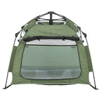 Trixie Hondentent Pop-up Olijfgroen / Beige outdoor 100x100x80 cm