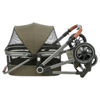 Trixie Hondenbuggy Maximaal hondenbench transportbox 22 kg Olijfgroen