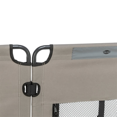 Trixie Opvouwbare Ren 8 Elementen Grijs / Zwart outdoor 59x78 cm