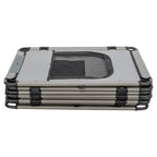 Trixie Opvouwbare Ren 8 Elementen Grijs / Zwart outdoor 59x78 cm