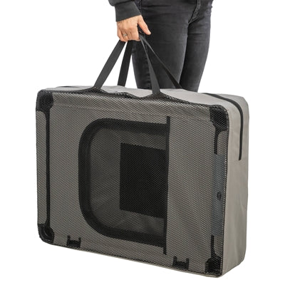 Trixie Opvouwbare Ren 8 Elementen Grijs / Zwart outdoor 59x78 cm