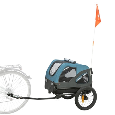 TRIXIE FIETSKAR TOT 23 KG BLAUW / GRIJS
