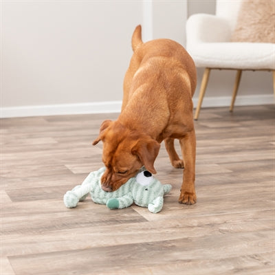 Trixie Hond Met Strepen Pluche Groen hondenspeelgoed 34 cm