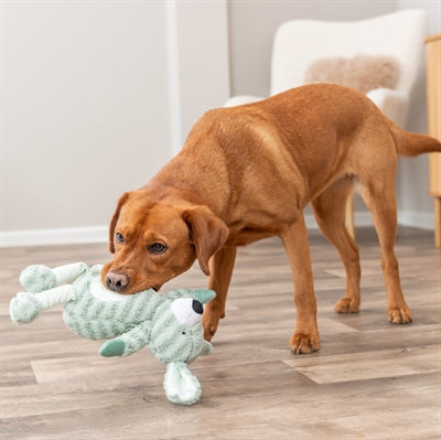 Trixie Hond Met Strepen Pluche Groen hondenspeelgoed 34 cm