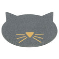 TRIXIE KATTENBAKMAT KATTENKOP PVC LICHTGRIJS 60X50 CM