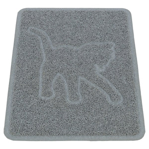 Trixie Kattenbakmat Kattensilhouet PVC Lichtgrijs 48x35 cm