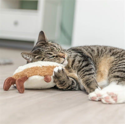 Trixie Toast XXL Pluche Met Amerikaanse Catnip kattenspeelgoed 18 cm