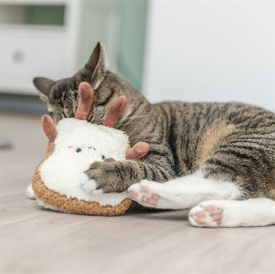 Trixie Toast XXL Pluche Met Amerikaanse Catnip kattenspeelgoed 18 cm