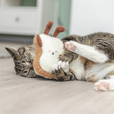 Trixie Toast XXL Pluche Met Amerikaanse Catnip kattenspeelgoed 18 cm
