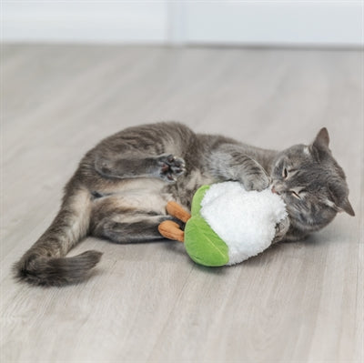 Trixie Bloemkool XXL Pluche Met Amerikaanse Catnip kattenspeelgoed 18 cm