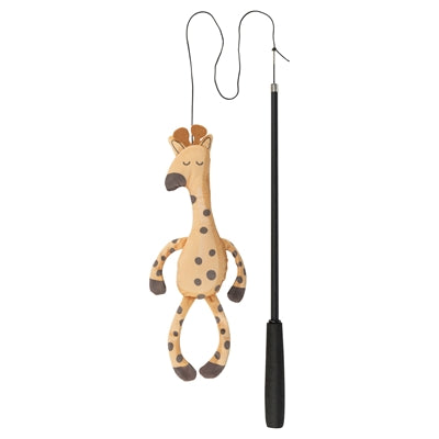 Trixie Kattenhengel Telescopisch Grote Katten Met Giraffe Bruin kattenspeelgoed 106 cm