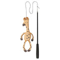 TRIXIE KATTENHENGEL TELESCOPISCH GROTE KATTEN MET GIRAFFE BRUIN 106 CM