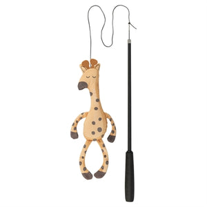 Trixie Kattenhengel Telescopisch Grote Katten Met Giraffe Bruin kattenspeelgoed 106 cm