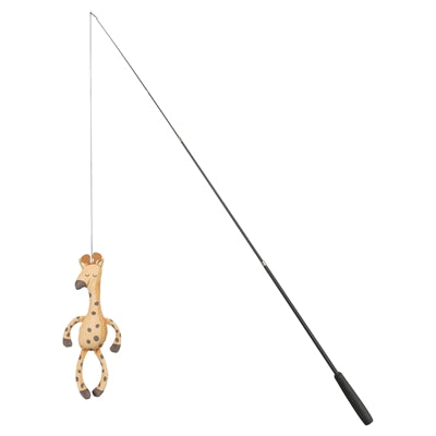 Trixie Kattenhengel Telescopisch Grote Katten Met Giraffe Bruin kattenspeelgoed 106 cm