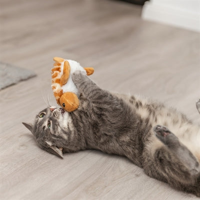 Trixie Spartel Schildpad Pluche kattenspeelgoed 14 cm