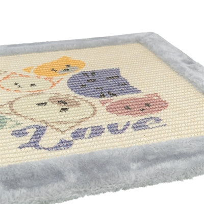 Trixie Krabmat Mimi Met Speeltje Grijs krabpaal 70x45 cm