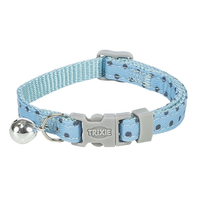 Trixie Kattenhalsband Stippen Motief Blauw halsbanden lijnen nylon 20-30x1 cm