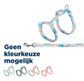 Trixie Kattentuigje Met Riem Flower Power Motief Assorti halsbanden lijnen overig 35-59x1,3 cm