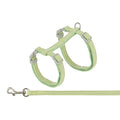 Trixie Kattentuigje Met Riem Fluweel Groen halsbanden lijnen overig 28-45x1 cm