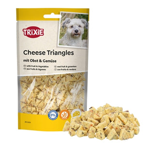 Trixie Cheese Triangles Met Fruit en Groenten hondenkoekjes 80 gr
