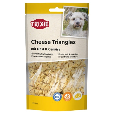 Trixie Cheese Triangles Met Fruit en Groenten hondenkoekjes 80 gr