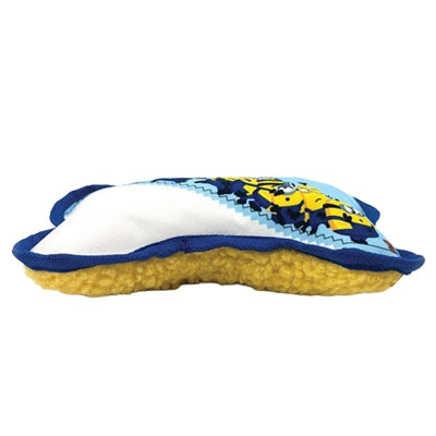 Minions Canvas Bot Met Piep Blauw / Wit hondenspeelgoed 21x14,2x5 cm