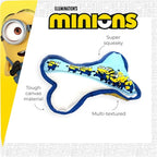 Minions Canvas Bot Met Piep Blauw / Wit hondenspeelgoed 21x14,2x5 cm