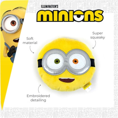 Minions Minion Squeaky Hoofd Pluche Assorti hondenspeelgoed 19x15,5x6 cm