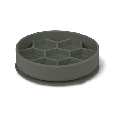 Zolux Voebrak Hond Slow Feed Met Zuignappen Silicone Grijs voerbak