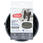 Zolux Voebrak Hond Slow Feed Met Zuignappen Silicone Grijs voerbak