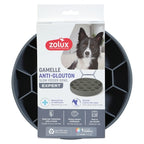 Zolux Voebrak Hond Slow Feed Met Zuignappen Silicone Grijs voerbak