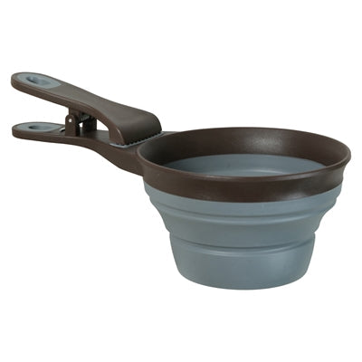 Zolux Voerschep 2 in 1 Schep / Afsluitklem Silicone voerbak hond