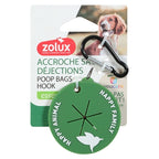 Zolux Poepzakhouder Haak Groen hondenpoepzakjes 6x6X0,5 cm