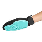 Zolux Anah Verzorgingshandschoen 2 in 1 Dubbelzijdig TPR / Polyester hondenborstel 17,5x2X23,5 cm