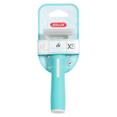 Zolux Anah Carding Super Brush Puppy Blauw / Wit hondenborstel 5x5,5x14,5 cm
