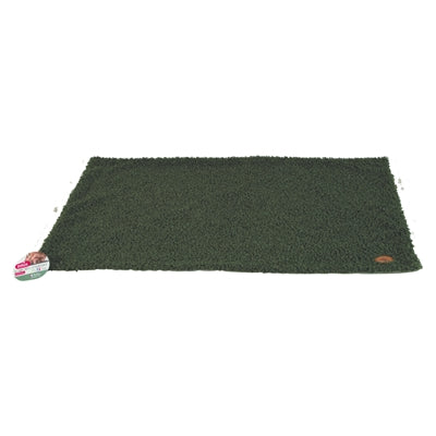 Zolux Hondendeken Billy Polykatoen Badstof Hoekig Groen hondenmand 100x70x2 cm