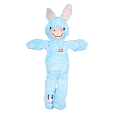 Zolux Furry Farm Ezel Hassan Pluche Met Touw Blauw hondenspeelgoed