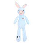 Zolux Furry Farm Ezel Hassan Pluche Met Touw Blauw hondenspeelgoed